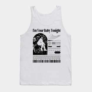 Whitney Houston 80s 90s I'm Your Baby Tonight Tank Top